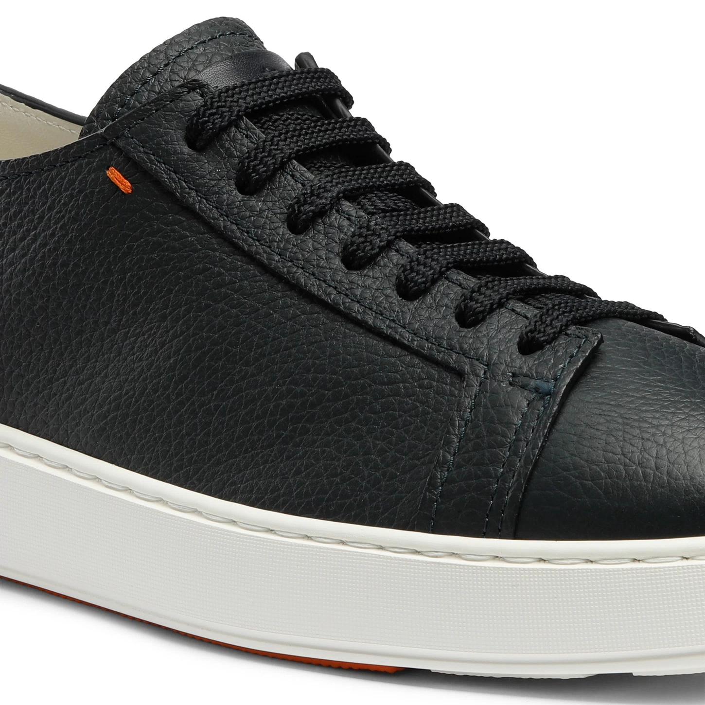 Sneakers da uomo in pelle blu martellata - immagine 6