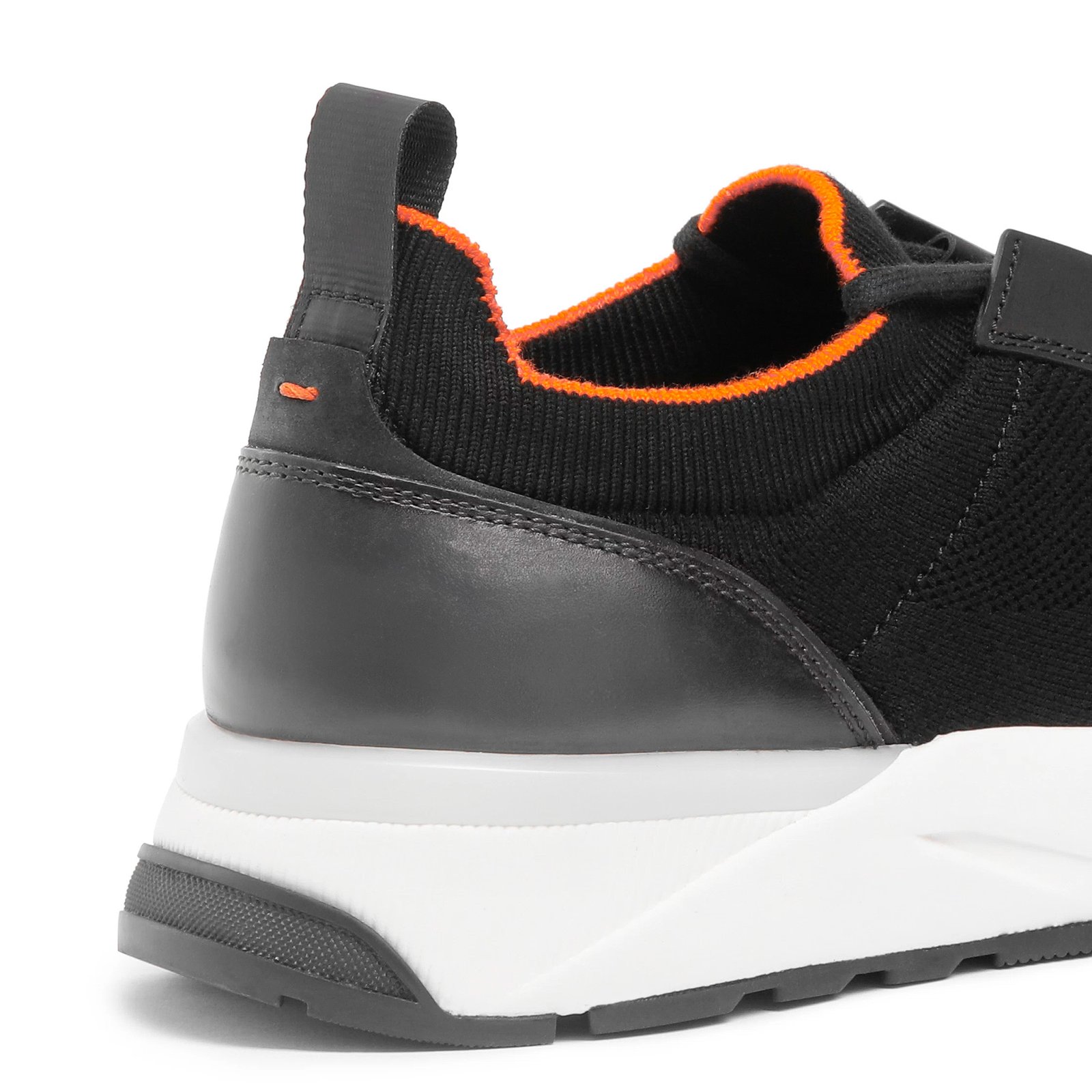 Sneakers da uomo in tessuto elasticizzato nero - immagine 4