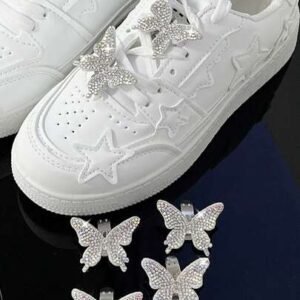 4/2/1 Clip per Scarpe a Farfalla con Glitter Rimovibili – Gioielli Scintillanti con Strass per Tacchi Alti e Sneakers, Idea Regalo per Donne per la Festa della Mamma o Feste di Compleanno
